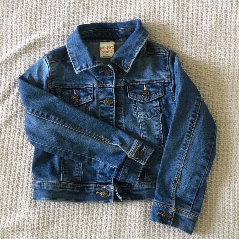 Toddler Girl Jumping Beans Denim Jacket (4T)